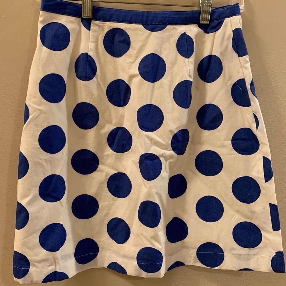 Boden cotton polka dot pencil skirt US4R